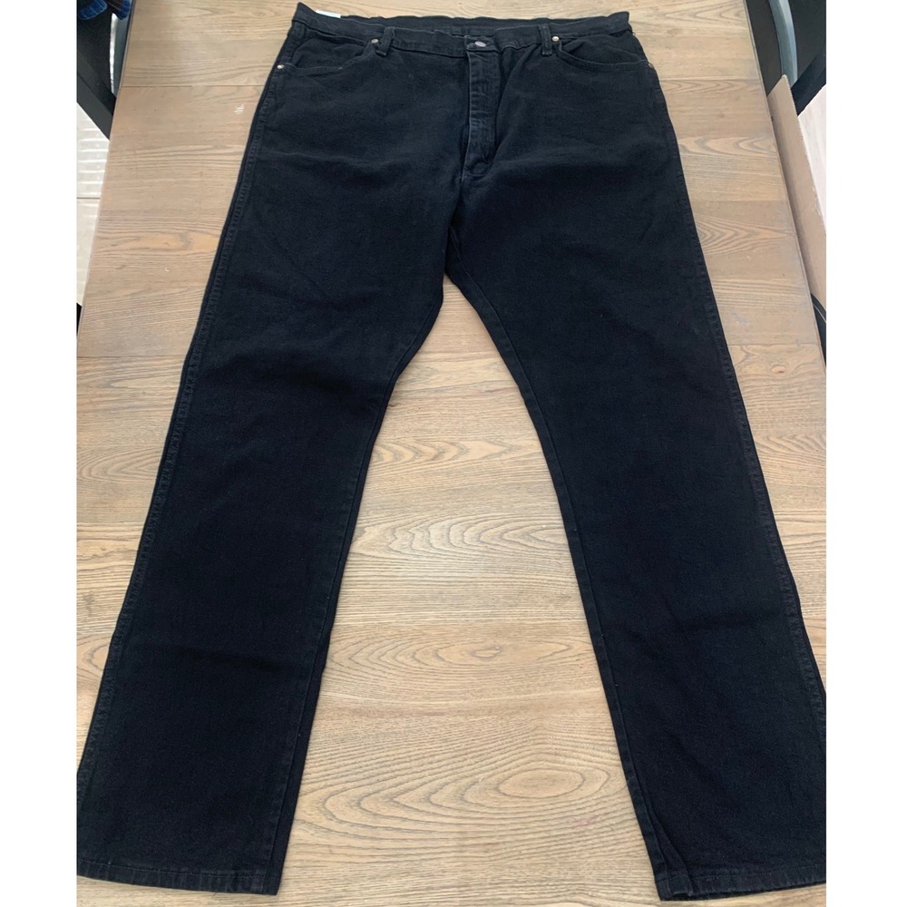 Wrangler Mens 13MWZ Cowboy Cut Original Fit Active Flex Black Jeans 42x34 NWT